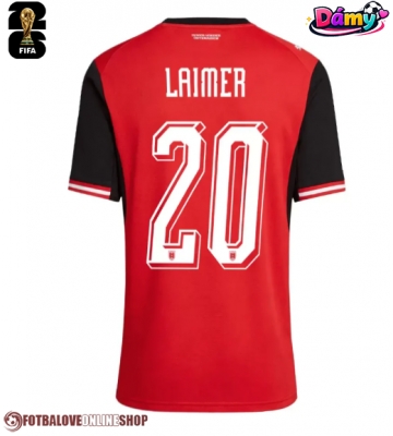 Rakousko Konrad Laimer #20 Domácí Dres pro Dámy MS 2026 Krátkým Rukávem